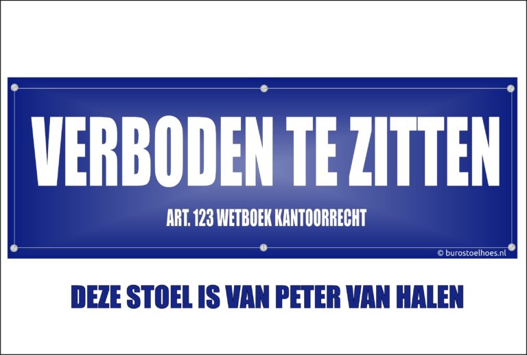 Verboden te zitten